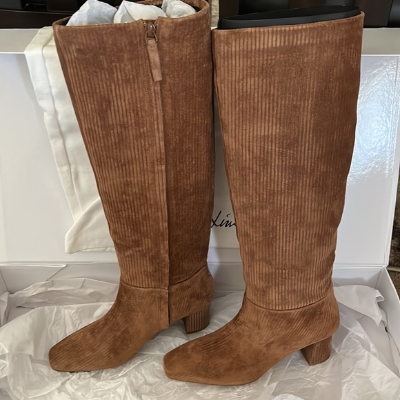 πHPπNIB 3.1 Phillip Lim Tess Ribbed Suede Knee Boots - Picture 6 of 10